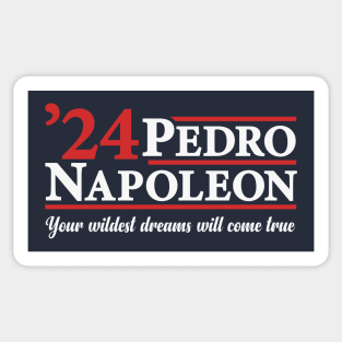 Pedro and Napoleon 2024 - Funny Presidential Campaign Parody Sticker